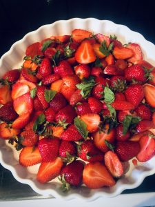 gratinierte Erdbeeren