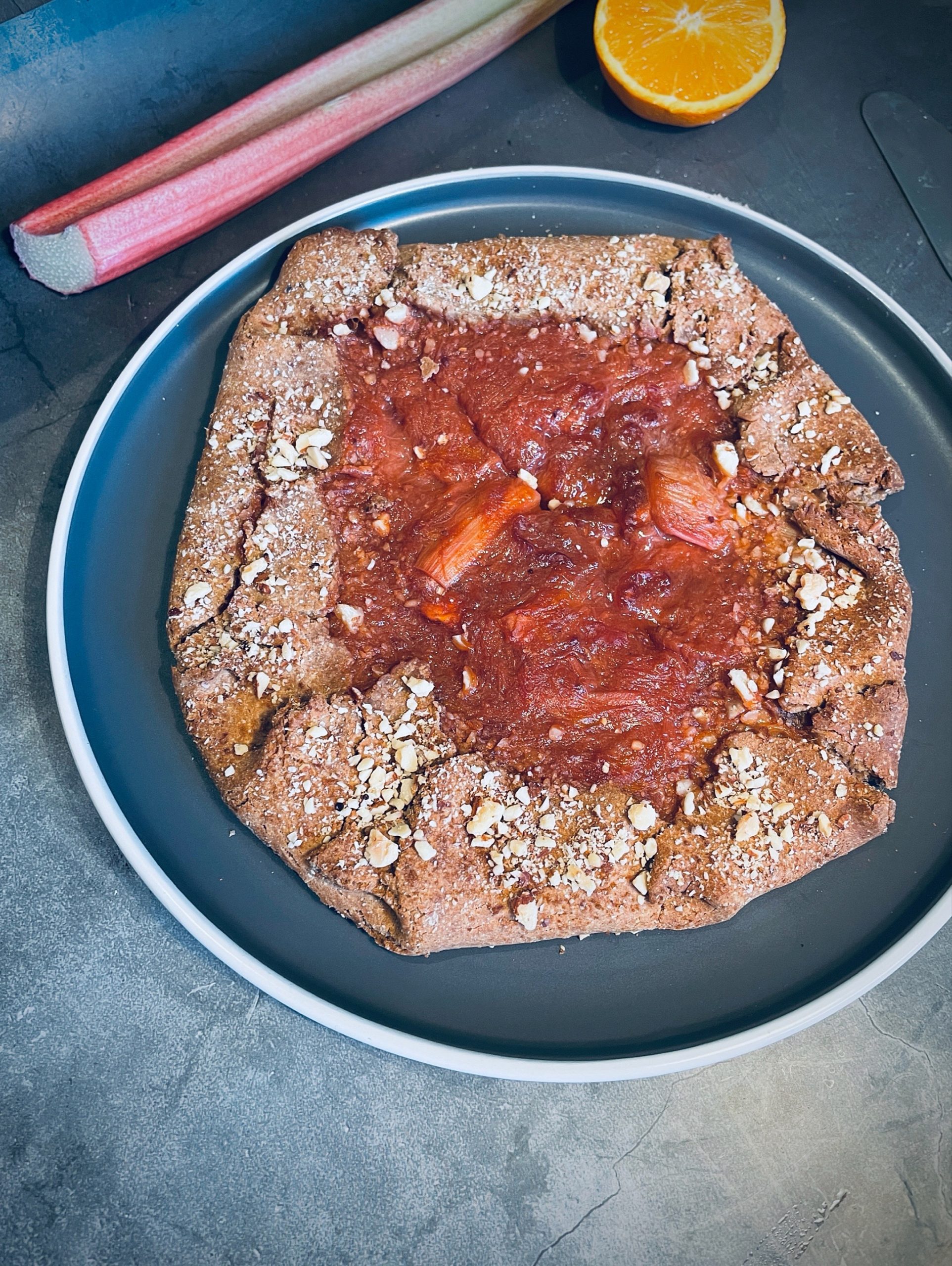 Rhabarber Galette